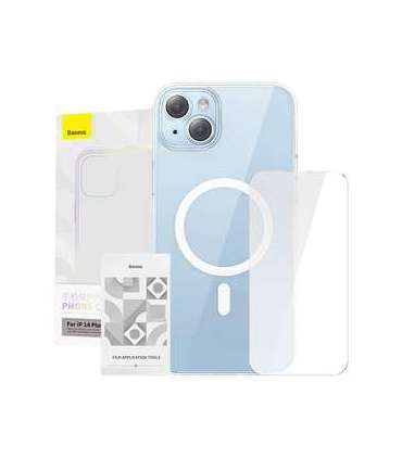 Baseus Crystal Series Magnetic Case for iPhone 14 Plus + tempered glass