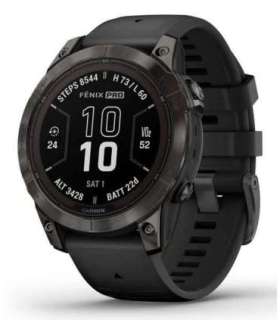 Garmin fēnix 7S Pro 3.05 cm (1.2") MIP 42 mm Digital 240 x 240 pixels Touchscreen Black Wi-Fi GPS (satellite)