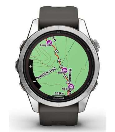 Garmin fēnix 7S Pro 3.05 cm (1.2") MIP 42 mm Digital 240 x 240 pixels Touchscreen Silver Wi-Fi GPS (satellite)