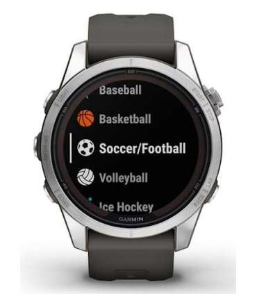 Garmin fēnix 7S Pro 3.05 cm (1.2") MIP 42 mm Digital 240 x 240 pixels Touchscreen Silver Wi-Fi GPS (satellite)