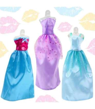 WOOPIE ROYAL Zestaw Modowy Dla Lalek Sukienki Buty Biżuteria Akcesoria