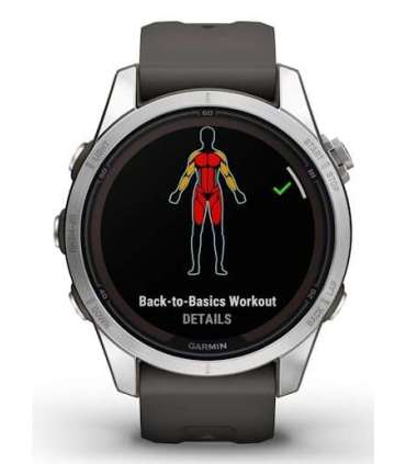 Garmin fēnix 7S Pro 3.05 cm (1.2") MIP 42 mm Digital 240 x 240 pixels Touchscreen Silver Wi-Fi GPS (satellite)