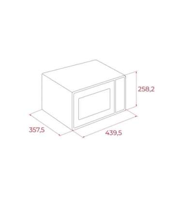 Teka MW FS20 WH Microwave 20 l 700 W Black, White