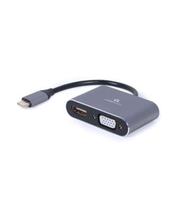 Cablexpert A-USB3C-HDMIVGA-01 USB graphics adapter Grey