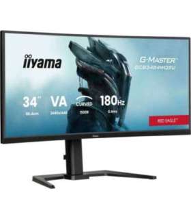 34" Fast VA Gaming, Curved Gaming 1500R, G-Master Gold Phoenix, FreeSync Premium, 3440 x 1440 @180Hz (4.9 megapixel UWQHD, Displ