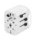 Gembird TPA-EU2A1C15-01-W Grounded universal travel power adapter, 15 W, white