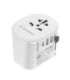 Gembird TPA-EU2A1C15-01-W Grounded universal travel power adapter, 15 W, white