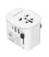 Gembird TPA-EU2A1C15-01-W Grounded universal travel power adapter, 15 W, white