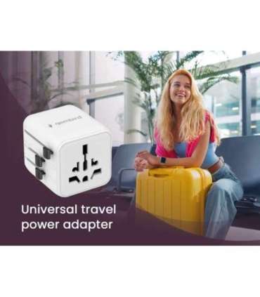 Gembird TPA-INT-01-W Universal travel power adapter, white