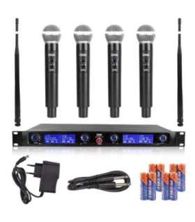 DNA WM4 Vocal Set - set (wireless microphone, 4x handheld transmitter, UHF sound system)