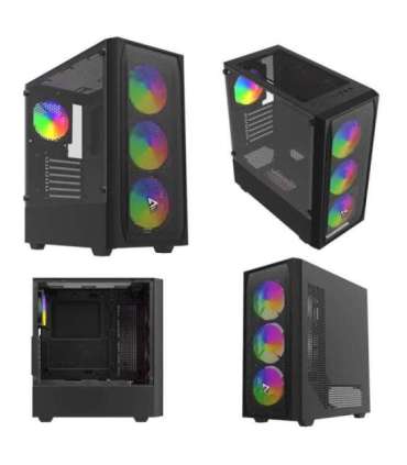 Savio Noctis Flow RGB Cube Black