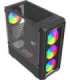 Savio Noctis Glass RGB Cube Black