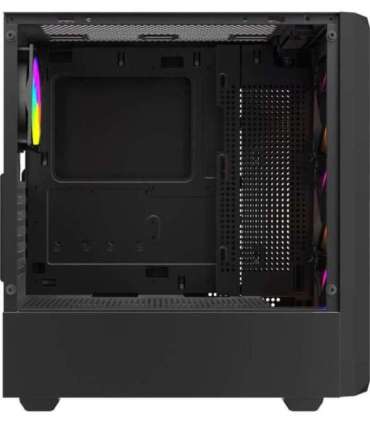 Savio Noctis Glass RGB Cube Black