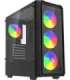 Savio Noctis Glass RGB Cube Black