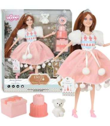 WOOPIE ROYAL Lalka Emi Świąteczna Księżniczka z Misiem