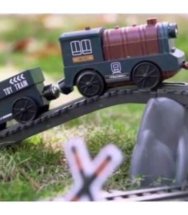 WOOPIE Kolejka Elektryczna Lokomotywa Towarowa Tor XXL 90 el.