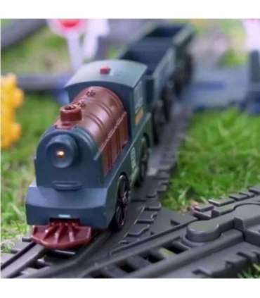 WOOPIE Kolejka Elektryczna Lokomotywa Towarowa Tor XXL 90 el.