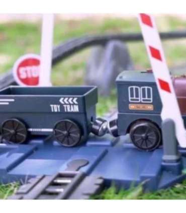 WOOPIE Kolejka Elektryczna Lokomotywa Towarowa Tor XXL 90 el.