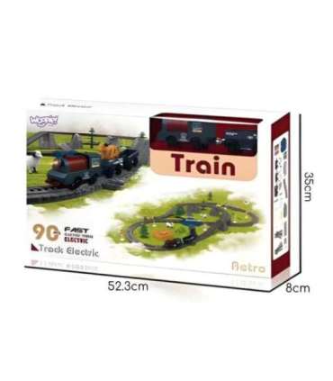 WOOPIE Kolejka Elektryczna Lokomotywa Towarowa Tor XXL 90 el.