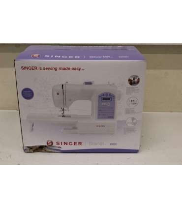 SALE OUT.  Singer Sewing Machine Starlet 6680 Number of stitches 80 Number of buttonholes 6 White DAMAGED