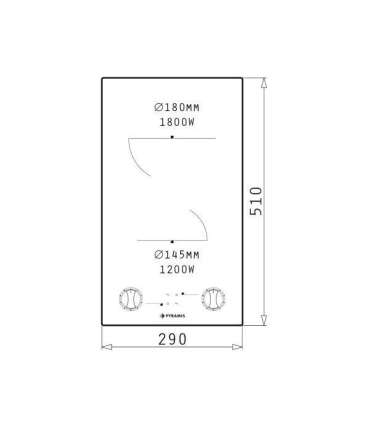Keraamiline pliidiplaat Pyramis PHC31233FMB