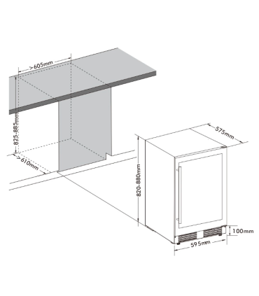 Outdoor drawer refrigerator Frigelux