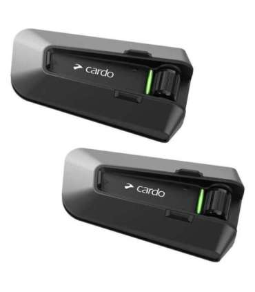 Cardo PT200101 motorcycle intercom 2 channels 1600 m Black
