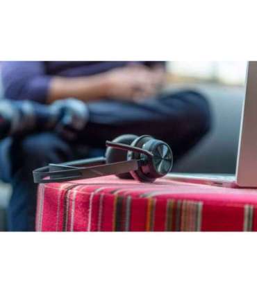 HP Poly Voyager Focus 2 Microsoft Teams Certified USB-C-C Headset +USB-C/A Adapter +Charging Stand