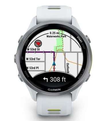 Garmin Forerunner 970 3.56 cm (1.4") AMOLED Digital 454 x 454 pixels Touchscreen White Wi-Fi GPS (satellite)