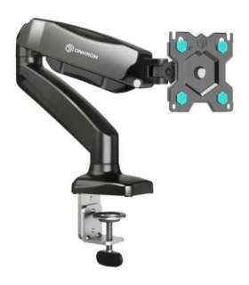 ONKRON G80-B Swivel and tilt desk mount for 13‘-32’ monitors, max. 8 kg, with rotation, black