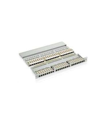 Equip 326448 48-Port Cat.6 Shielded Patch Panel, Black, RJ-45, Cat6, Black, Rack mount, 1U