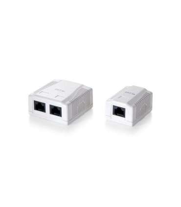 Equip 235112 2-Port Cat.5e Surface Mount Box, RJ-45, 5e, White, 59 mm, 29.5 mm, 61 mm
