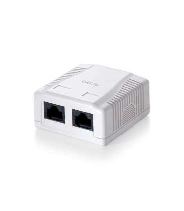 Equip 235112 2-Port Cat.5e Surface Mount Box, RJ-45, 5e, White, 59 mm, 29.5 mm, 61 mm