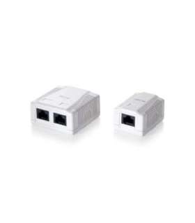 Equip 235212 2-Port Cat.6 Surface Mount Box, RJ-45, 5e, White, 59 mm, 29.5 mm, 61 mm