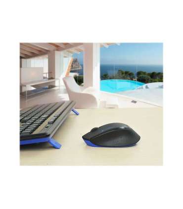 Logitech MK345 Keyboard and Mouse Set Wireless Mouse included Batteries included US Black USB Wireless