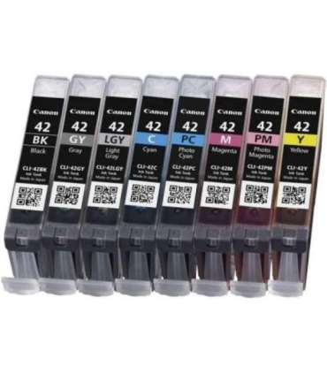 Canon Ink CLI-42 CLI42 Multipack Full 8-Inks 8Inks (6384B010)