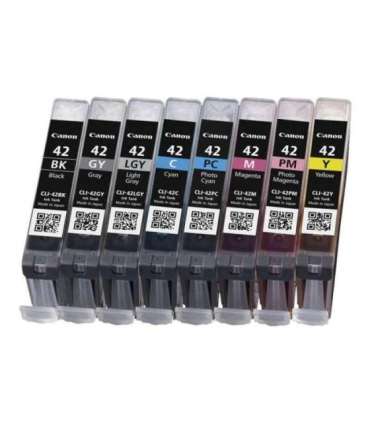Canon Ink CLI-42 CLI42 Multipack Full 8-Inks 8Inks (6384B010)