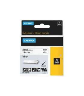 Dymo Rhino Coloured Vinyl Black White (1805430)