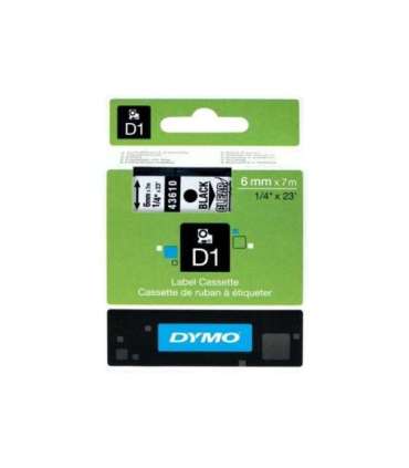 Dymo Schriftband 43610 Clear Black Schwarz (S0720770)