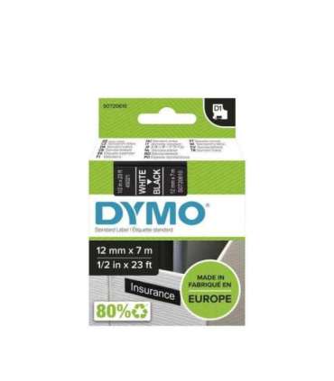 Dymo Schriftband 45021 White Black (S0720610)