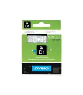 Dymo Schriftband Clear White 45020 (S0720600)