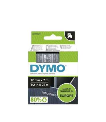 Dymo Schriftband Clear White 45020 (S0720600)