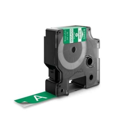 Dymo Schriftband Vinyl White Green (1805420)