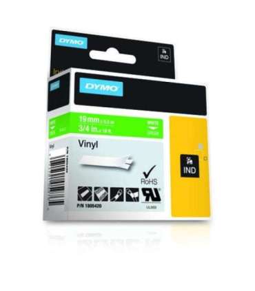 Dymo Schriftband Vinyl White Green (1805420)