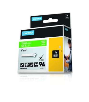 Dymo Schriftband Vinyl White Green (1805420)
