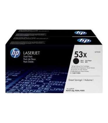 HP (Q7553XD) No 53X HP53X HP 53X Dual Pack Black Schwarz Cartridge (Q7553XD)