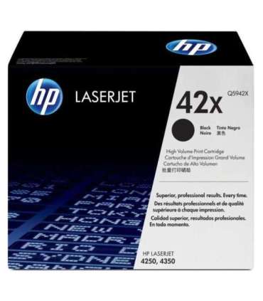 HP Cartridge No 42X HP42X HP 42X Black Schwarz HC (Q5942X)