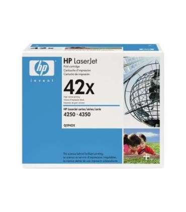 HP Cartridge No 42X HP42X HP 42X Black Schwarz HC (Q5942X)