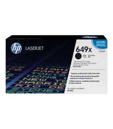 HP Cartridge No 649X HP649X HP 649X Black Schwarz (CE260X)