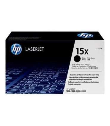 HP Cartridge No 15X HP15X HP 15X Black Schwarz (C7115X)